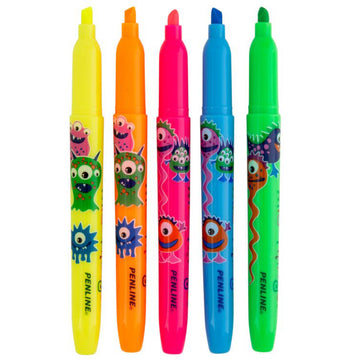 Penline Hotshot Wild Things Highlighters 5 pack